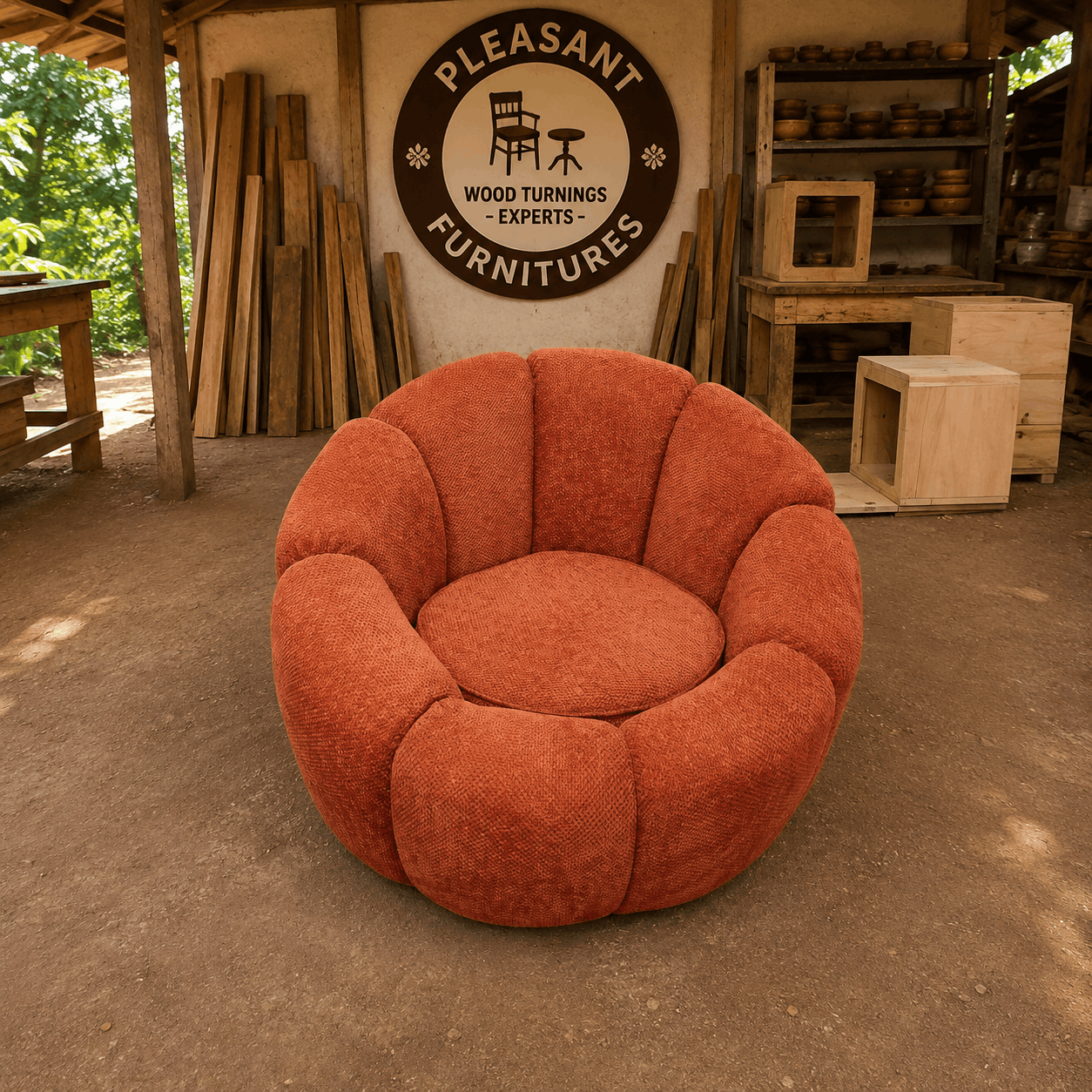 Luxury Round Lounge Chair