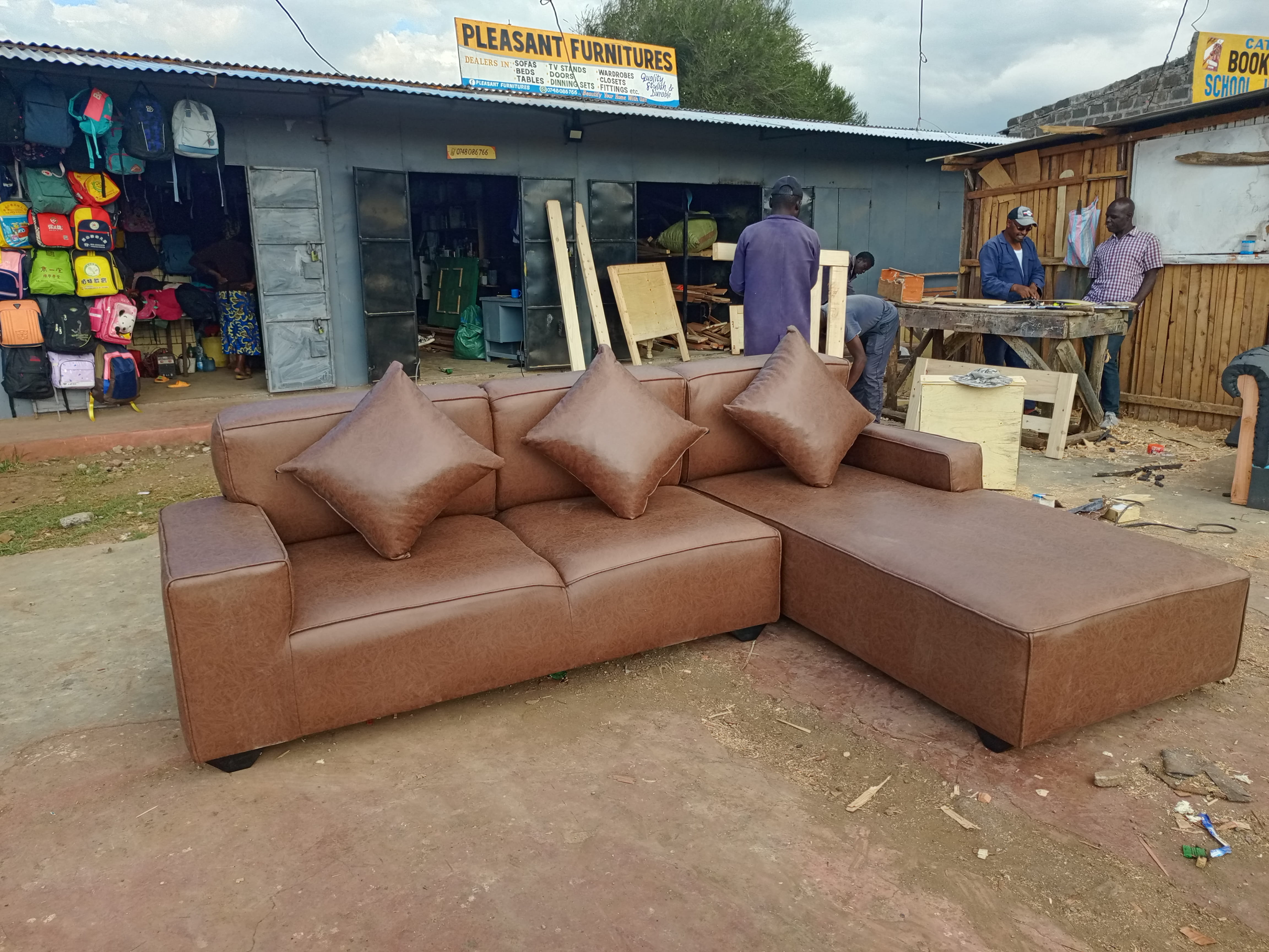 L-shaped sofa